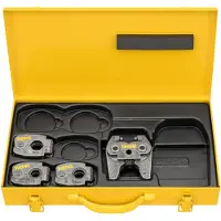 Rems Kit S M 15+18+22 Mini Z8, kit de bagues de sertissage 4 pièces dans un coffret en tôle d'acier (574614 R)