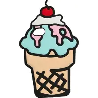 Mister tee Protection pour Smartphone 'Icecream' bleu clair / noisette / rose / rouge / noir