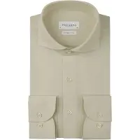 Profuomo Japanese Knitted Slim Fit Chemise en jersey sable, Unicolore