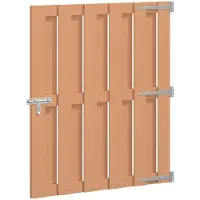 vidaXL Porte De Jardin 100 X 112 Cm Wpc Et Aluminium Marron