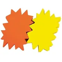 Agipa Étiquettes de signalisation "étoile", jaune/orange, 240 x 320 mm
