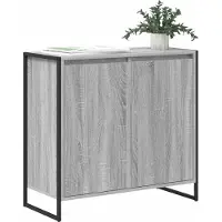 vidaXL Armoire latérale Gris Sonoma 79 x 36 x 75 cm Bois composite