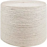 vidaXL Fil en jute 4 Blanc Jute 100% Tossa