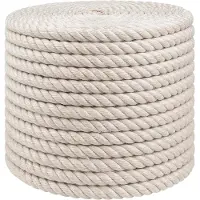 vidaXL Corde en Jute 14 Blanc Jute 100% Tossa