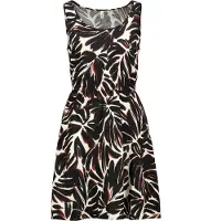 ONLY Robe 'ONLNOVA' rouge rouille / noir / blanc