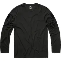 Brandit T-shirt manches longues de - Top à manches longues et séchage rapide - S - 5XL - pour Homme - noir - Taille 3XL