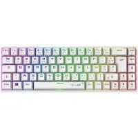 The G-Lab Clavier gaming Azerty Français sans fil mécanique Keyz Titanium WL Blanc