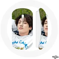 MANIACASE Souris sans fil - - BTS Jungkook - Clé USB wifi incluse - Compatible Mac et PC - Blanc