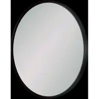 Balmani Auro miroir de toilette rond noir mat Ø 35 cm