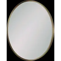 Balmani Auro miroir de toilette rond Brushed Champagne Gold Ø 45 cm