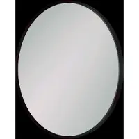 Balmani Auro miroir de toilette rond noir Ø 45 cm