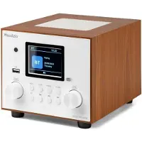 Audizio Vieste (DAB+ DAB, FM, Bluetooth), Radio, Blanc, Marron