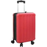 vidaXL Valise avec serrure rouge 34 x 23 x 55,5 cm ABS plastique