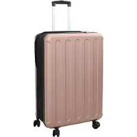vidaXL Valise avec serrure or rose 50 x 30 x 76 cm ABS plastique