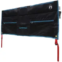 vidaXL Sac de rangement avec stockage Noir et Bleu 98 x 47 cm Oxford