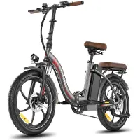 Fafrees Vélo électrique pliable F20+ Pro, 25 km/h, batterie 36 V 25 Ah, dérailleur SHIMANO à 7 vitesses, autonomie de 120 km, gris