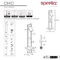 OEM Porte papier wc avec brosse sur pied - - 40.07651 -