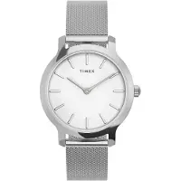 Timex Montre à affichage analogique argent