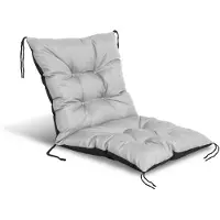 AIO Factory Coussin de jardin 50x50x50 cm pour chaise, imperméable, gris clair