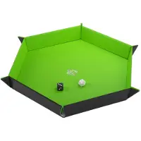 GameGenic GGS60060 - Magnetic Dice Tray Hexagonal Black&Green