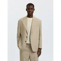 Selected Coupe Décontractée Blazer Homme Blanc 90