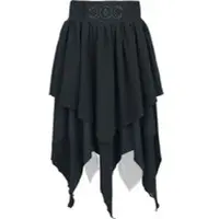 Gothicana by EMP Jupe mi-longue Gothic de - Mystical Woods - S - XL - pour Femme - noir - Taille L