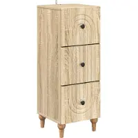 vidaXL Armoire à tiroirs Chêne Sonoma 33 x 34,5 x 90 cm