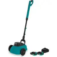 Vonroc Mini tondeuse sans fil 20V – largeur 22 cm, mulching | Avec 2 batteries 2.0Ah et chargeur rapide