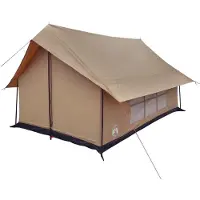 vidaXL Tente cabane , marron, 340 x 246 x 210 cm, en polycoton