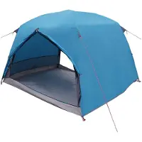 vidaXL Tente de randonnée pour 2 personnes, bleue, en polyester 185T avec revêtement PU