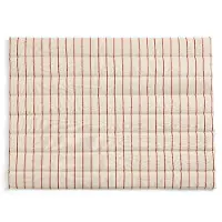 HAY Outdoor Market Sofa Coussin Beige with red stripe