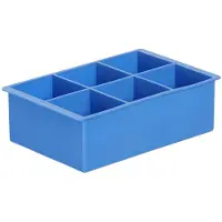 Bär Bac à glaçons , cubes XL, bleu, 170x110x(H)52mm