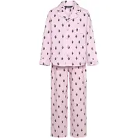 Ralph Lauren Ensemble de Pyjama Polo Ralph Lauren - Blanc/Rose à Rayures av. - - 14 ans (164) - Esemble de Pyjama