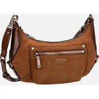 GUESS Sac a main MARSHA MINI CROSSBODY LEATHER femmes - Marron - Unique