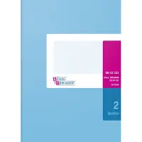 König & Ebhardt Livre de comptes DIN A5 ligné gris clair magenta 40 fls (A5, À rayures)