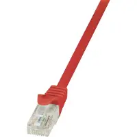 Logilink Câble de raccordement , Cat. 5e, U/UTP, 0.5 m, rot