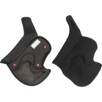 Schuberth C5 / E2 coussinets de joues, noir, 10mm