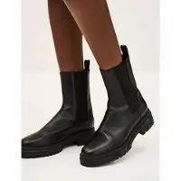 Ba&sh pour femme. 2H20CODA Bottes en Cuir Coda noir (40), 3 à 5 cm, Aucun, Casuel