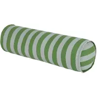 Nobodinoz Coussin Décoratif Nobodinoz Vibes Cylindre Coussin 50X18 Rayures Vert Bleu (50 x 18 cm)