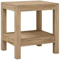 vidaXL Table d'appoint de salle de bain 45x35x45 cm teck massif