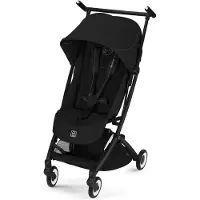 Cybex Poussette Libelle V2 Noir/Noir – poussette de voyage ultra-légère au format bagage à main, avec dossier réglable et système de pliage compact