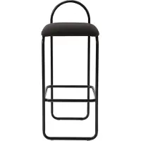 AYTM Angui High Chaise de Bar 92.5 cm | Anthracite Boucle