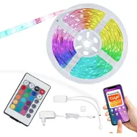 Briloner Ruban LED 5 mètres LEUCHTEN WIFI, 0,1 W, IP20, blanc, plastique, dimmable, autocollant à raccourcir, 5,0m