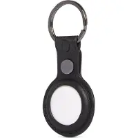 Decoded Leather Keychain Apple AirTag - Noir