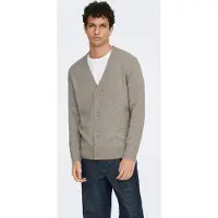 Only & Sons Vestes en maille 'ONSRAY' beige foncé