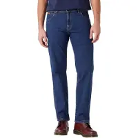 Wrangler - Jeans pour hommes - Coupe droite authentique - Modèle Texas - Couleur Darkstone