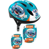 Disney Protection de skate Stitch 5 pièces 52-56 cm bleu pétrole taille S/M