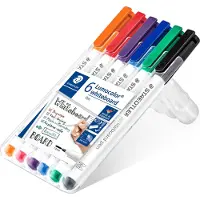 Staedtler Marqueur pour whiteboard Lumocolor , 1 mm, lot de 6