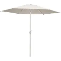 Outfit 106765, grande taille, parasol, hexagonal, couleur sable, aluminium, polyester, polypropylène (PP)