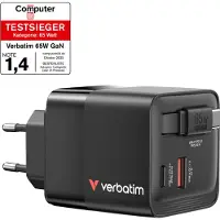 Verbatim 32217 Usb-c Wall Charger Noir